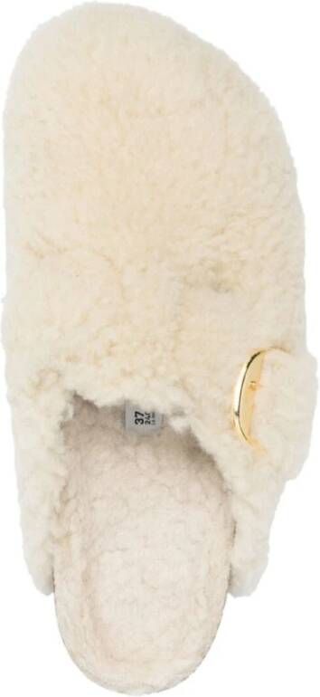 Birkenstock Eggshell Boston Mules Beige Heren