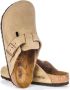 Birkenstock Elegante Pin Buckle Klomp in Tabak Beige - Thumbnail 8