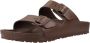 Birkenstock Chocoladebruine Dubbele Band Sandalen Brown Unisex - Thumbnail 35