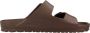 Birkenstock Chocoladebruine Dubbele Band Sandalen Brown Unisex - Thumbnail 37