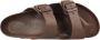 Birkenstock Chocoladebruine Dubbele Band Sandalen Brown Unisex - Thumbnail 40