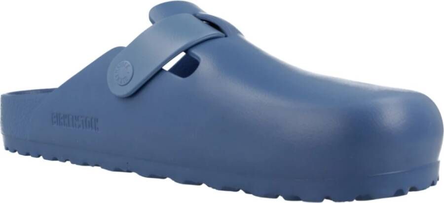 Birkenstock Boston Mules Blue Heren