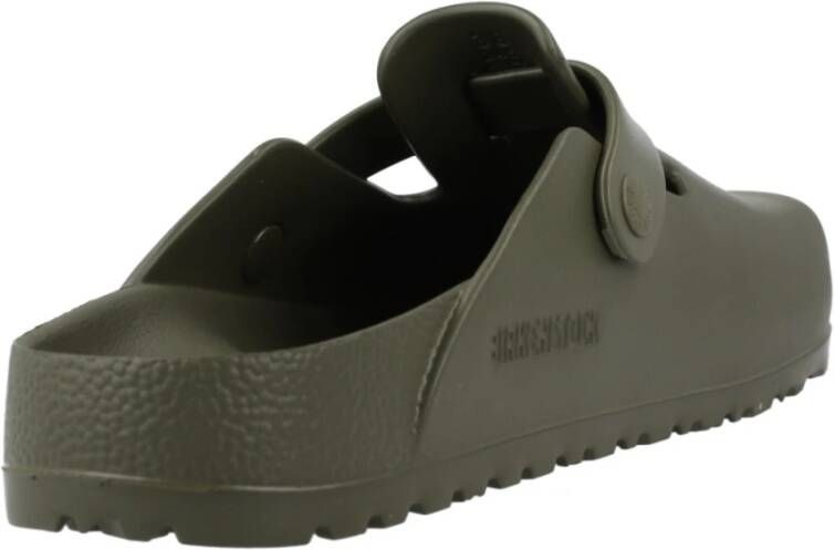 Birkenstock Comfortabele Boston Mules voor vrouwen Green Dames