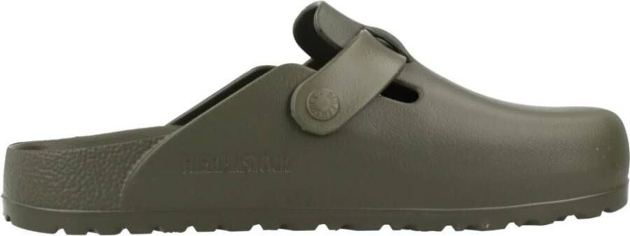 Birkenstock Comfortabele Boston Mules voor vrouwen Green Dames