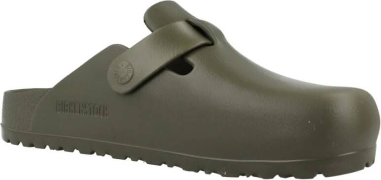 Birkenstock Comfortabele Boston Mules voor vrouwen Green Dames