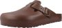 Birkenstock Bruine Logo Sandalen Gesp Sluiting Rubberen Zool Brown Dames - Thumbnail 8