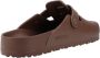 Birkenstock Bruine Logo Sandalen Gesp Sluiting Rubberen Zool Brown Dames - Thumbnail 9