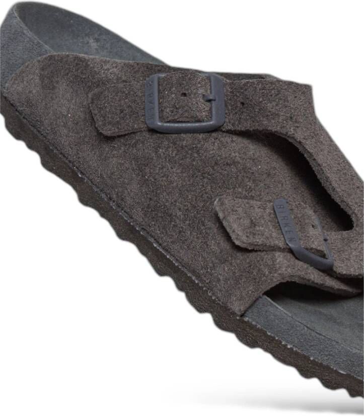 Birkenstock Exquise Suède Sandalen Gray Heren
