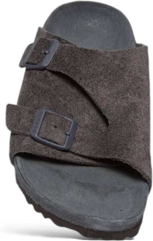 Birkenstock Exquise Suède Sandalen Gray Heren