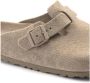 Birkenstock Suede Leather Boston Platte Schoenen Green - Thumbnail 15