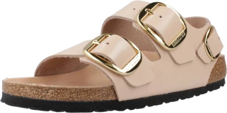 Birkenstock Flat Sandals Beige Dames