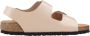 Birkenstock Beige Big Buckle Sandalen Natuurlijk Leer Beige Dames - Thumbnail 16