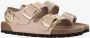 Birkenstock Beige Big Buckle Sandalen Natuurlijk Leer Beige Dames - Thumbnail 22