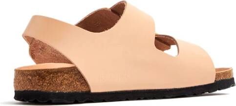 Birkenstock Milano Big Buckle Platte Sandalen Beige Dames