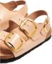 Birkenstock Milano Big Buckle Platte Sandalen Beige Dames - Thumbnail 4