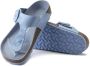 Birkenstock Gizeh Big Buckle Natural Leather Patent Sandals Blauw Dames - Thumbnail 4