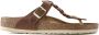 Birkenstock "Gizeh Olie Gewaxt Leren Sandalen voor Dames" Bruin Dames - Thumbnail 28