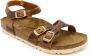 Birkenstock Kumba Dames Sandalen Cognac Narrow fit | Cognac | Nubuck - Thumbnail 9