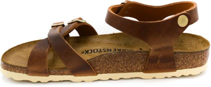 Birkenstock Comfortabele en stijlvolle platte sandalen Bruin Dames