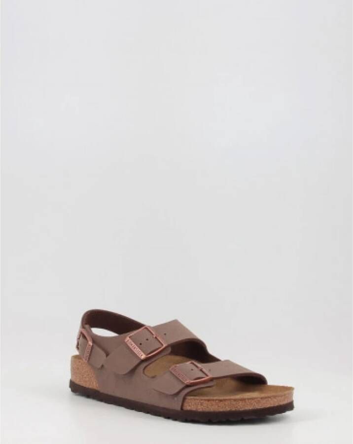 Birkenstock Platte Sandalen voor Mannen Bruin Heren