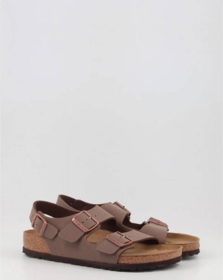 Birkenstock Platte Sandalen voor Mannen Bruin Heren