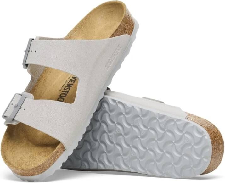 Birkenstock Flat Sandals Gray Dames