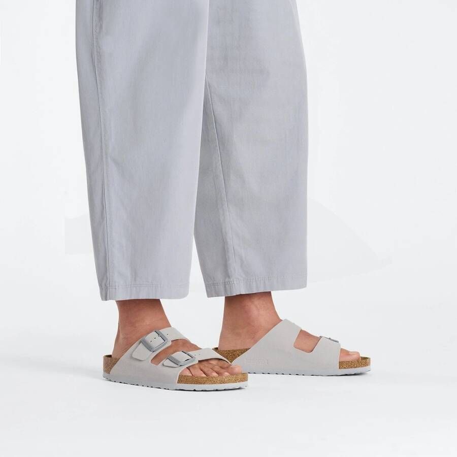 Birkenstock Flat Sandals Gray Dames