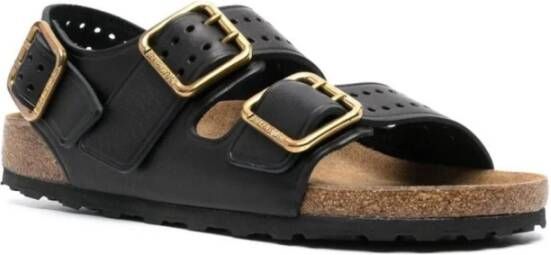 Birkenstock Flat Sandals Black Heren