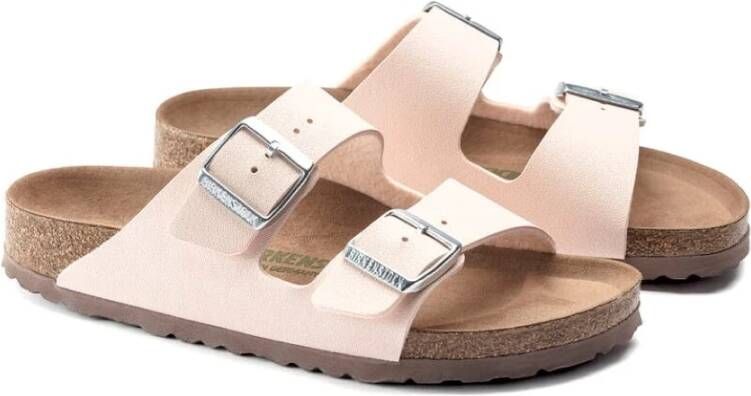 Birkenstock Flat Sandals Pink Dames