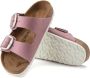 Birkenstock Arizona Big Buckle Nubuck Leather Sandals Roze Dames - Thumbnail 3