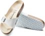 Birkenstock Klassieke Leren Slider Sandaal Bruin Dames - Thumbnail 3