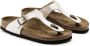 Birkenstock Gizeh BS Metallic Thong Sandal Beige Dames - Thumbnail 4