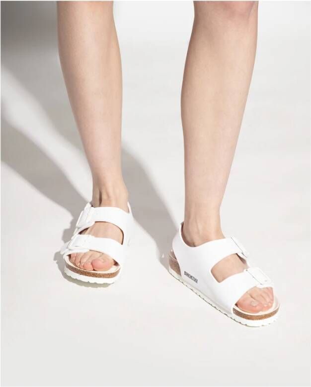 Birkenstock Flat Sandals Wit Dames