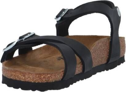 Birkenstock "Kumba Lage Sandaal in Zwart" Zwart Dames