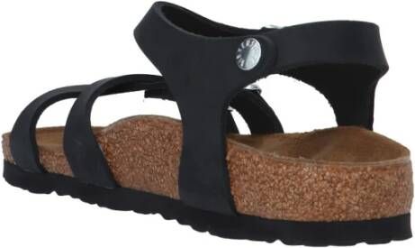 Birkenstock "Kumba Lage Sandaal in Zwart" Zwart Dames