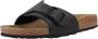 Birkenstock Satin Finish Sandal with Metal Buckle Black Dames - Thumbnail 7