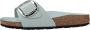 Birkenstock Madrid Big Buckle Natural Sliders Blue Dames - Thumbnail 4