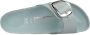 Birkenstock Madrid Big Buckle Natural Sliders Blue Dames - Thumbnail 7