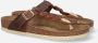Birkenstock "Gizeh Olie Gewaxt Leren Sandalen voor Dames" Bruin Dames - Thumbnail 35