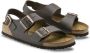 Birkenstock slipper MILANO Dark Brown regular Naturleder Smooth Leather - Thumbnail 4