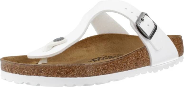 Birkenstock Gizeh Birko-Flor Slippers White Dames