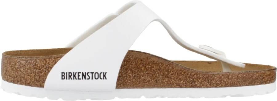 Birkenstock Gizeh Birko-Flor Slippers White Dames