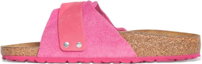 Birkenstock Fuchsia Suède Nubuck Sandalen Pink Dames