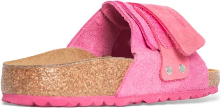 Birkenstock Fuchsia Suède Nubuck Sandalen Pink Dames