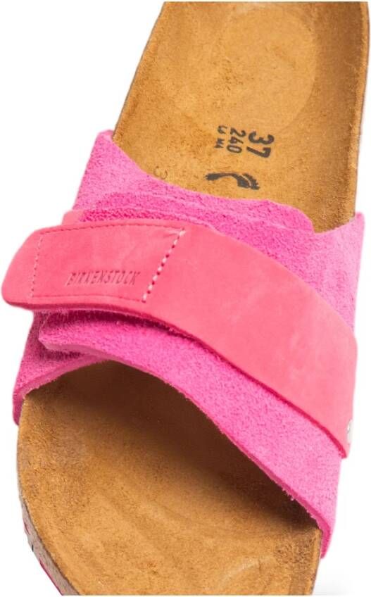 Birkenstock Fuchsia Suède Nubuck Sandalen Pink Dames