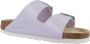Birkenstock Geëmbosseerde Arizona Sliders Purple Dames - Thumbnail 6