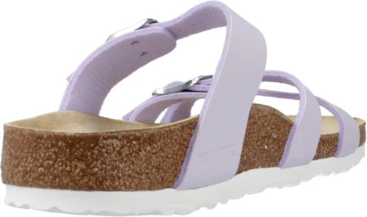 Birkenstock Geëmbosseerde Flip Flops Purple Dames