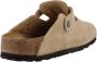 Birkenstock Gestoffeerde Suède Mules Beige Dames - Thumbnail 7