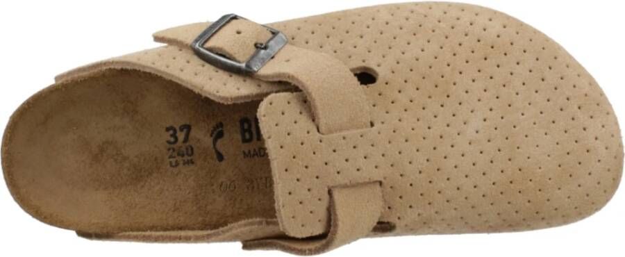 Birkenstock Gestoffeerde Suède Mules Beige Dames