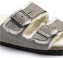 Birkenstock Arizona Shearling Slippers Stone Coin Narrow fit | Grijs | Suède - Thumbnail 152